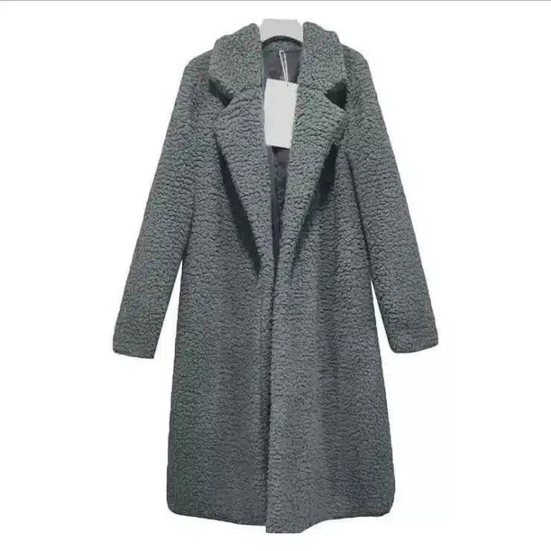 Lambskin coat-Grey-5