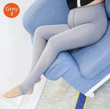 Large size leggings-Grey-3