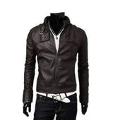 Best Leather Jackets for Men - Stylish Zip-Up-Dark brown-3