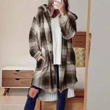 Women's Hooded Oversized Knit Cardigan-1