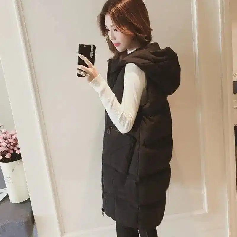 LOVEMI - Lovemi - Long vest cotton jacket