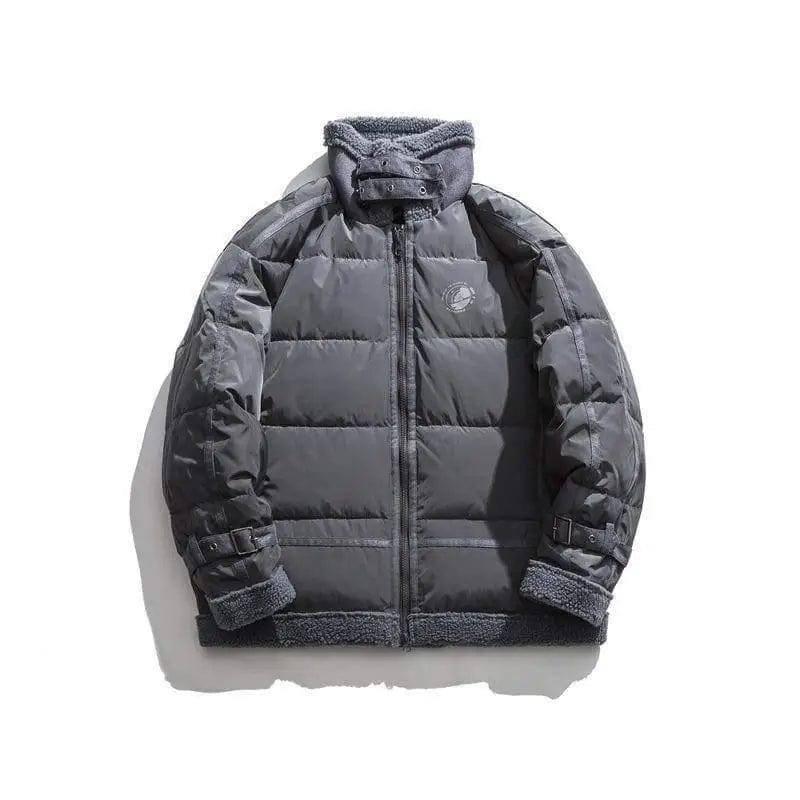 Stylish Cotton Padded Jackets for Winter-Grey-4