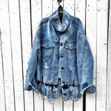 LOVEMI - Lovemi - Loose Denim Jacket Women Spring And Autumn Lapel