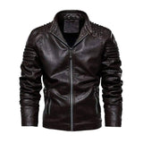 LOVEMI - Lovemi - Men Leather Jacket Winter And Autumn Motorcycle PU