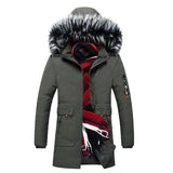 LOVEMI - Lovemi - Men's fur collar hooded down jacket