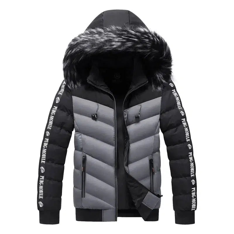 LOVEMI - Lovemi - Men's Winter Fur Collar Cotton Padded Jacket