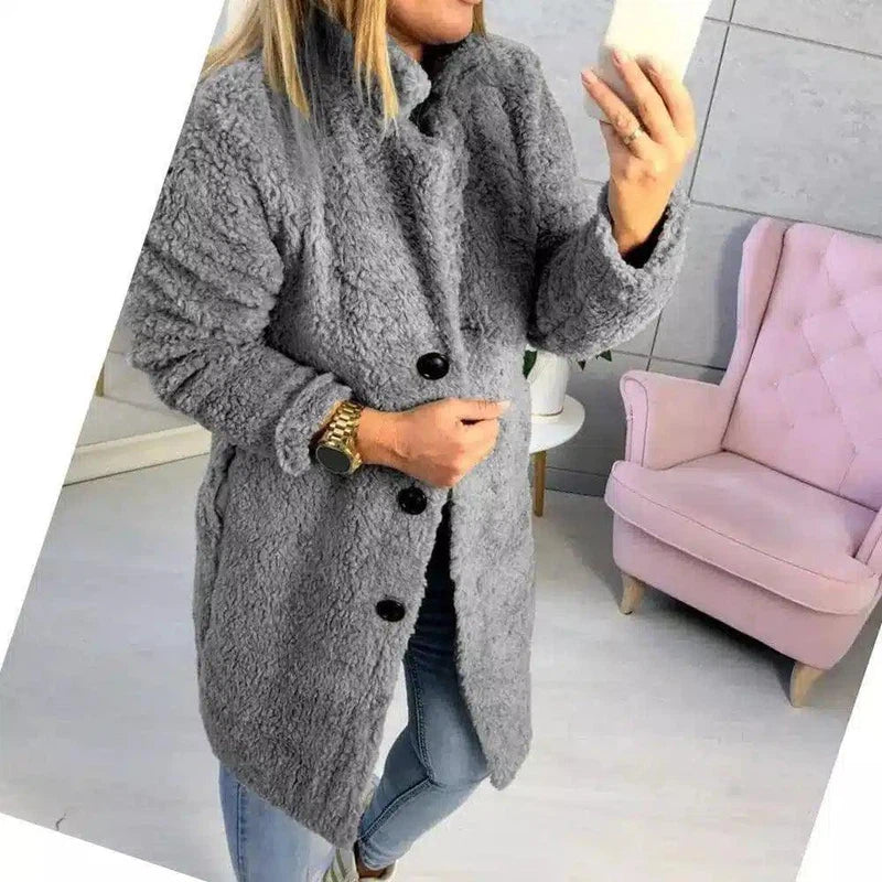 LOVEMI - Lovemi - Mid-length long-sleeved fur coat