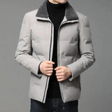 Outdoor leisure down jacket-Light Grey-4