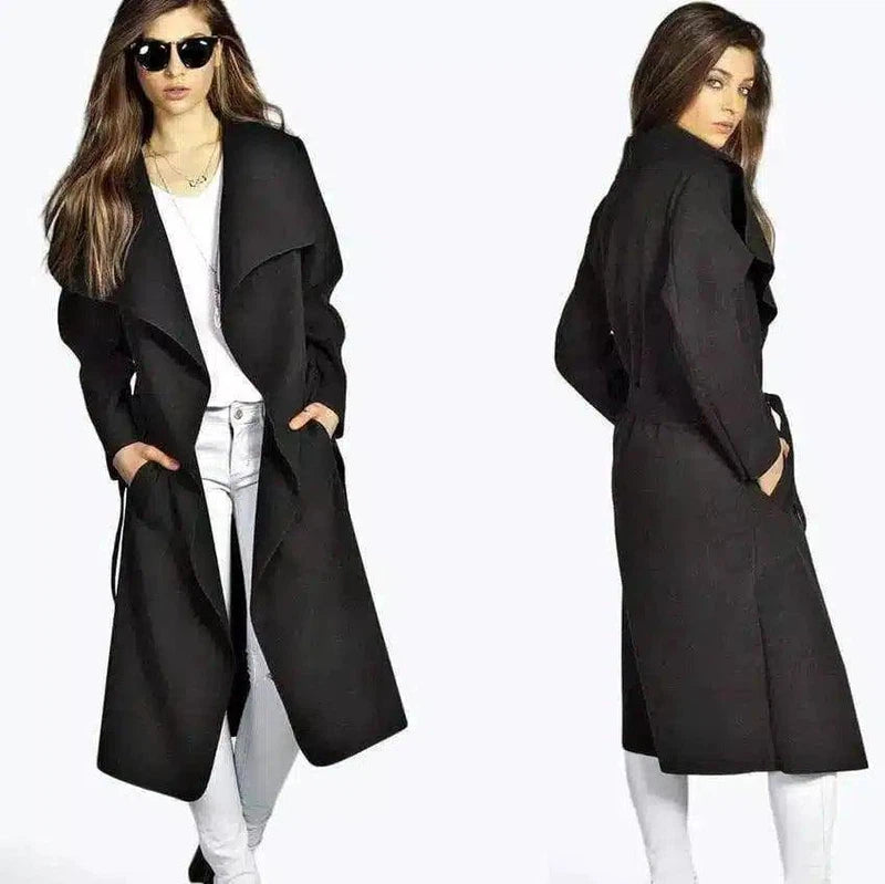 LOVEMI - Lovemi - Oversize woolen coat with belt