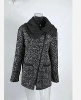 Plus Velvet Sweater Female Wool Sweater Coat-Twist black-11