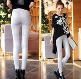 LOVEMI - Lovemi - Pure Color Thin Skinny Matt Imitation Snakeskin