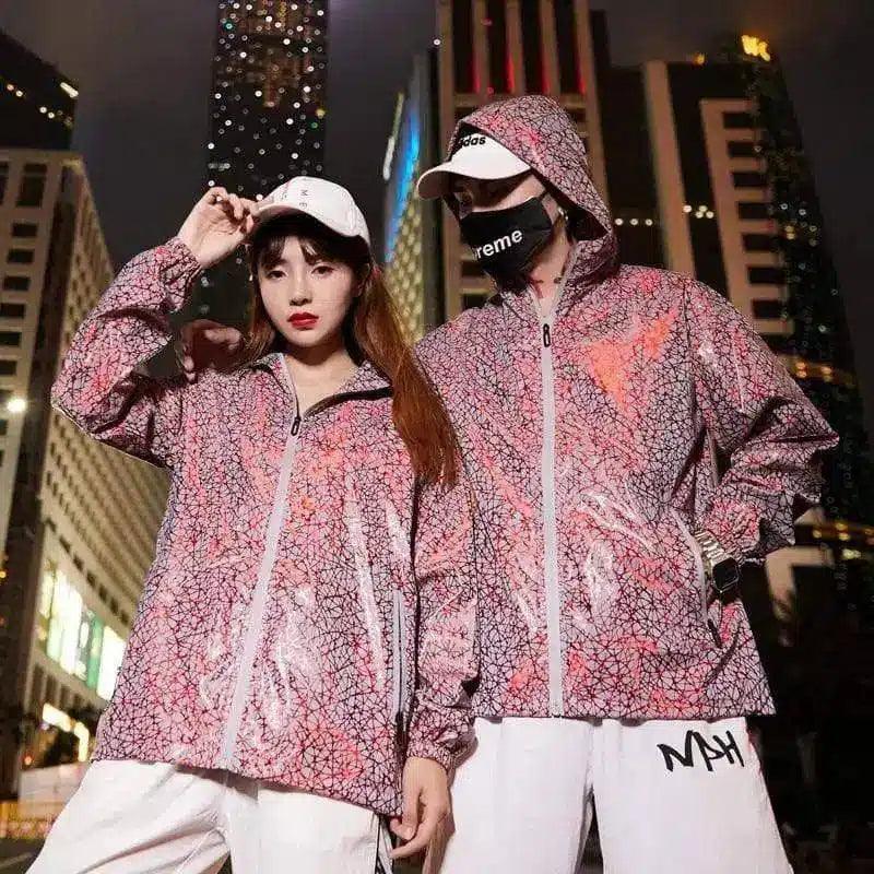 LOVEMI - Lovemi - Reflective lovers camouflage coat