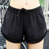 Sports shorts loose breathable marathon hot pants-Black-9