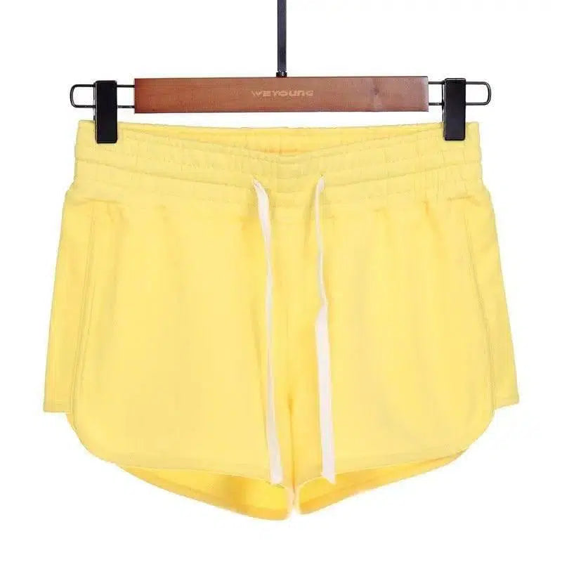 Sports shorts hot pants-Yellow-20