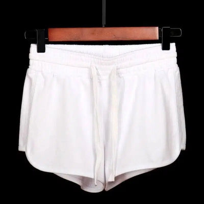 Sports shorts hot pants-White-26