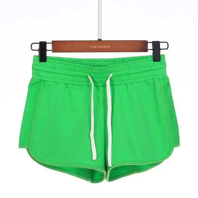 Sports shorts hot pants-Green-38