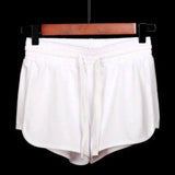 Sports shorts hot pants-White-70