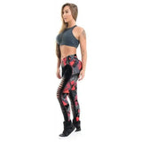 spring and summer color matching printed hollow sports-Gules-2