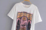 Vintage Band Graphic Tee for Music Fans-White-2