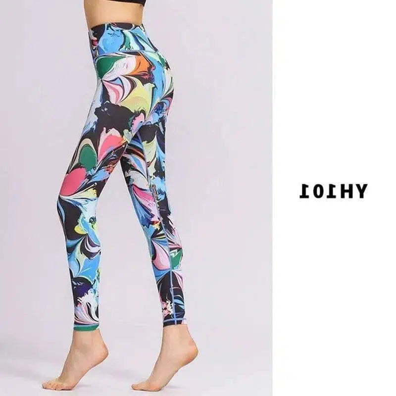 LOVEMI - Lovemi - Tie-dye printed yoga pants