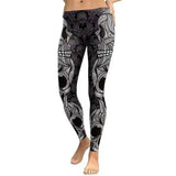 trend digital printing low waist leggings-2