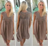 Upgrade Your Look with Our Chiffon Sleeve Dress -Brown-55