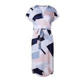 V-Neck Printed Dress-5