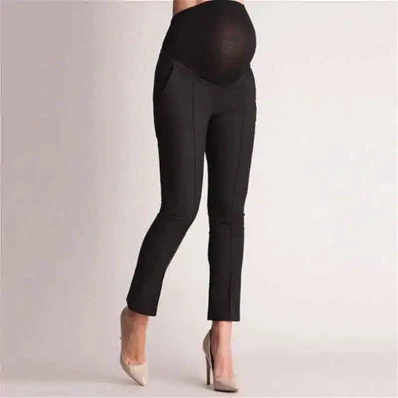 Women pull the belly to nurse trousers-Black-3