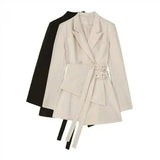 Women's Belted Trench Coat Jacket-1