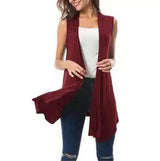 LOVEMI - Lovemi - Women's Sleeveless Draped Cardigan Cardigan Vest