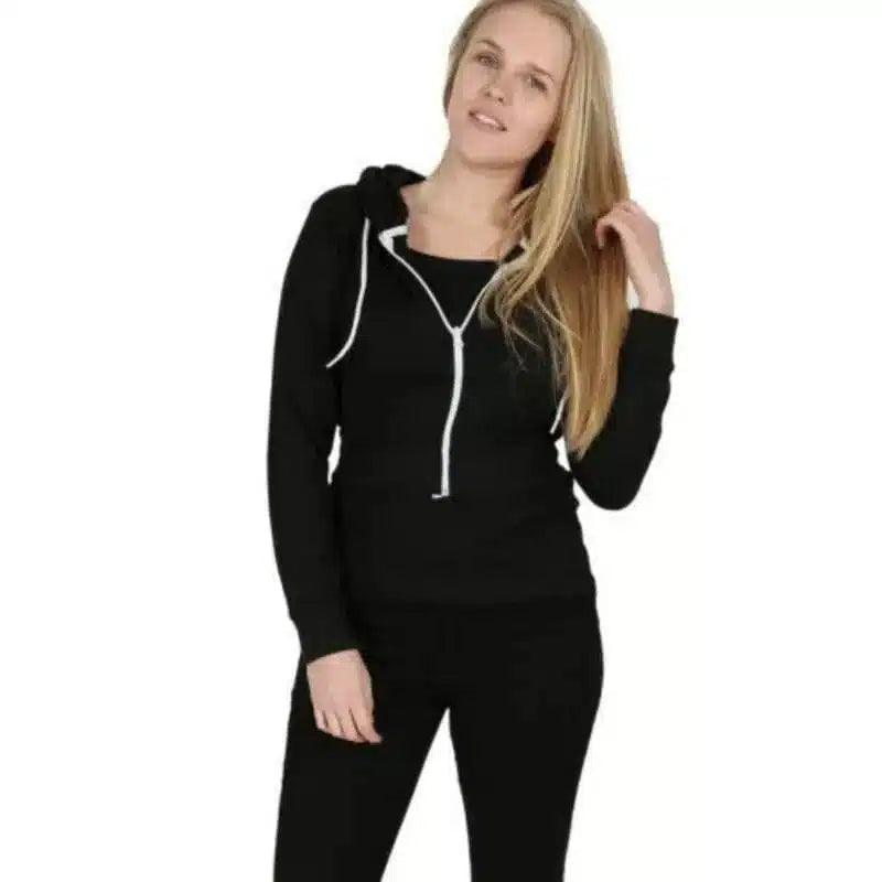 Zip-Up Hooded Sweatshirt for Casual Wear-1