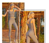 LOVEMI - Lovemi - Yoga Clothes British Style Nude Fitness Suit