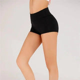 Yoga wear shorts fitness running super short-Black-8