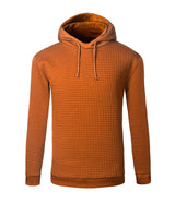 Men's Jacquard Sweater Long-sleeved Hoodie Warm Color Hooded Sweatshirt Jacket Beige / 5XL-Camel-14