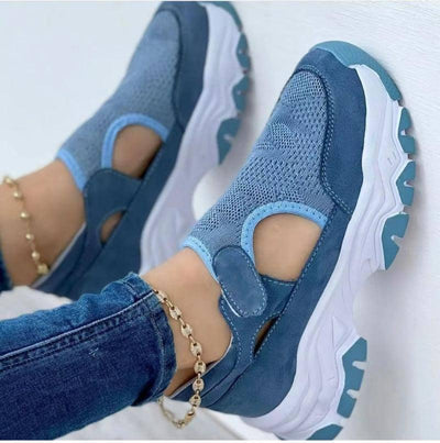 Sport Shoes Women Fashion Outdoor Flat Heel Round Toe Preppy Running Shoes-1