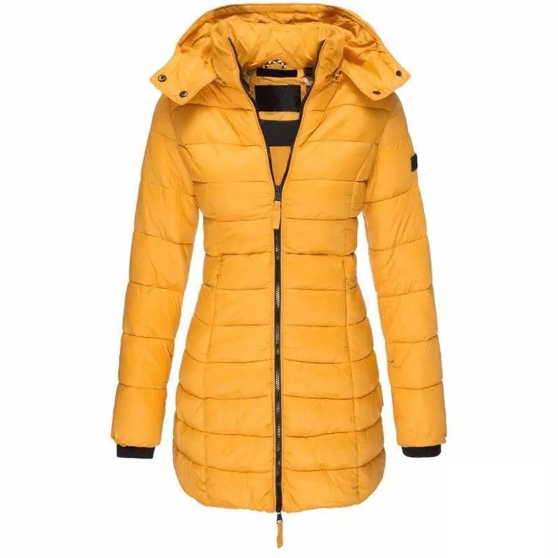 Mid-length Slim-fit Quilted Jacket-14