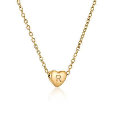 Ins Style Love Letter Necklace Women Stainless Steel Heart-shaped Niche Clavicle Chain Fashion Necklace-22