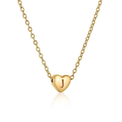 Ins Style Love Letter Necklace Women Stainless Steel Heart-shaped Niche Clavicle Chain Fashion Necklace-8