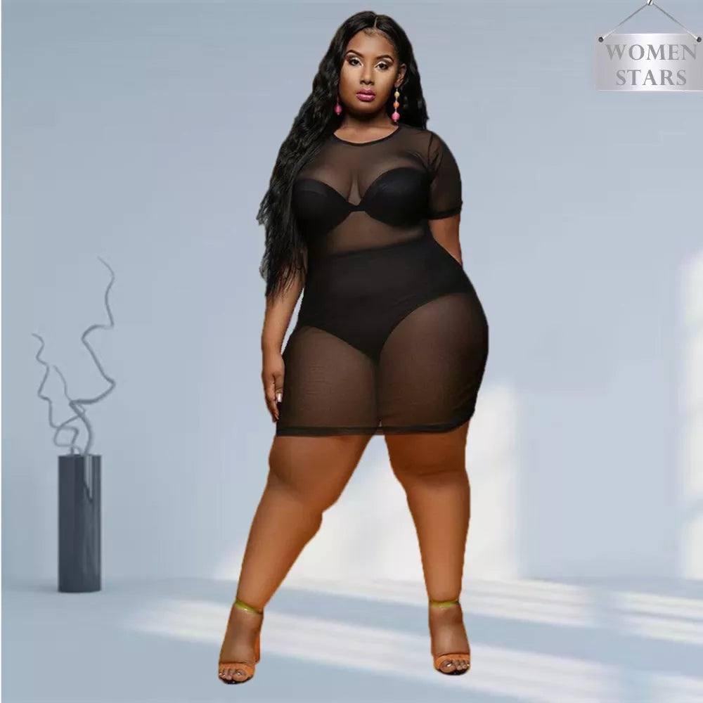 Plus-Size Sheer Dresses: Flaunt Curves in Style-1