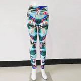 Printed hip high waist legging yoga pants yoga clothes-1