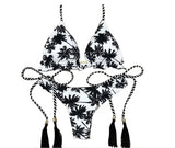 Printed strap bikini-S-7