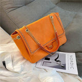 Shoulder Bag Popular Net Red Messenger Bag-Orange-1