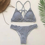 Vintage Printed Swimwear Bikini Set Brazilian Swimsuit Maillot Femme Padded Badpak Dames Monokini Trikini Maio Biquini-2