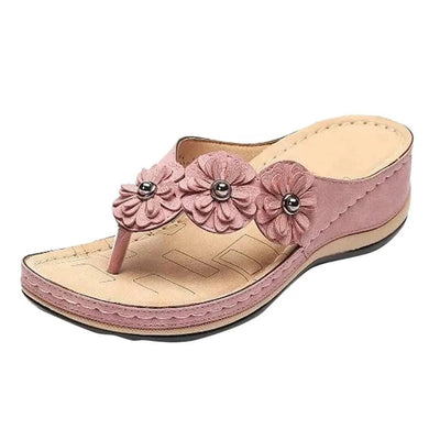 Summer Flat Sandal for Women 5 Colors Sandales Multicolor-na006-Pink-3