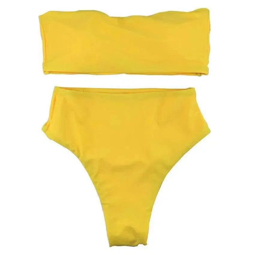 Summer swimwear bikini-Yellow-3