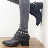 Vintage Women's Shoes Ladies Fashion Single Shoes-1