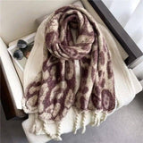 Winter Scarf Women Cashmere Warm Pashmina Solid Female Scarv-WT705-8