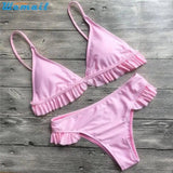 Womail Suit Bikini Swimwear Women Push-Up Padded Bra Beach-S-2