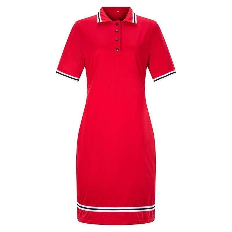 Women Polo Dress Big Size 6XL Oversized Above Knee Mini-5