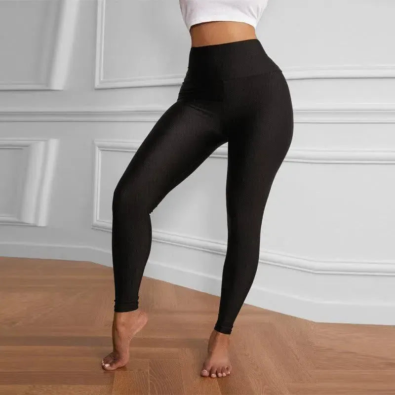 Women's Solid Color Slim Fit Leggings-1